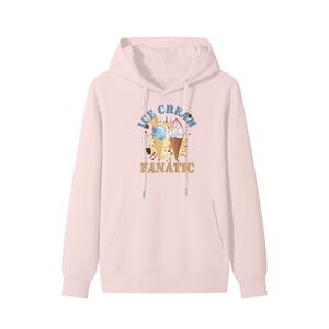 Ice Cream Fanatic Hoodie in Light Pink